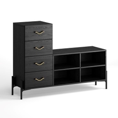 WILY, Kệ giày, kệ để đồ, SCA_016, 128x36x92cm, Nội thất Nhà trên cao
