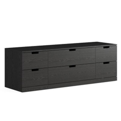 BANODAL, Tủ đựng đồ 2 tầng 6 ngăn kéo, CAB_028, 160x47x53cm, Nội thất Nhà trên cao