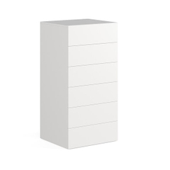 NOA, Tủ đựng đồ lưu trữ 6 ngăn kéo size lớn, CAB_219, 80x48x108cm, Nội thất Nhà trên cao