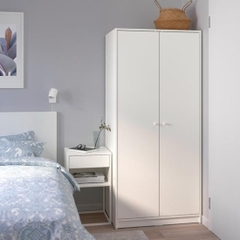 BREKA, Tủ quần áo 2 cửa mở, WAR_009, 79x55x176cm, tủ đựng quần áo Nhà trên cao