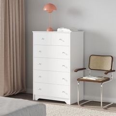OIM, Tủ đựng đồ tân cổ điển 5 tầng 6 ngăn kéo, CAB_227, 79x49x124cm, Nội thất Nhà trên cao