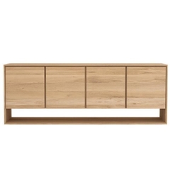 NIRDO, Tủ đựng đồ lưu trữ 4 ngăn, CAB_205, 210x45x80cm, Nội thất Nhà trên cao