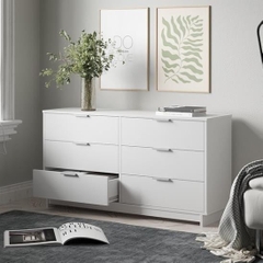 ALITE, Tủ lưu trữ 6 ngăn kéo size nhỏ Bắc Âu, CAB_269, 136x40x72cm, Nội thất Nhà trên cao