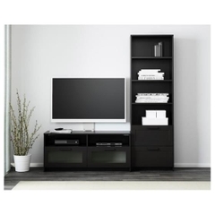 KAYLE, COMBO Kệ tivi 2 hộc kéo, kệ sách, TVC_059, 180x41x190cm, Nội thất Nhà Trên Cao