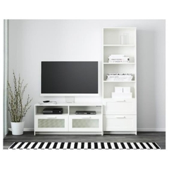 KAYLE, COMBO Kệ tivi 2 hộc kéo, kệ sách, TVC_059, 180x41x190cm, Nội thất Nhà Trên Cao