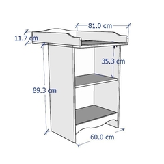 LOUIE, kệ để đồ vật dụng cho bé, DSH_070, 60x81x104cm, Nội thất Nhà trên cao