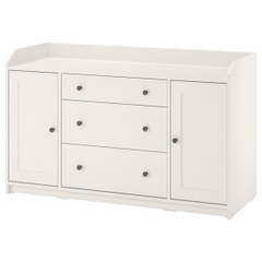BAHA, Kệ tủ đựng đồ dùng 3 ngăn 2 cánh mở, CAB_050, 140x46x84cm, Nội thất Nhà trên cao
