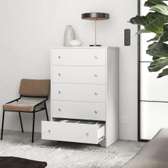 OIM, Tủ đựng đồ tân cổ điển 5 ngăn kéo, CAB_226, 79x50x124cm, Nội thất Nhà trên cao