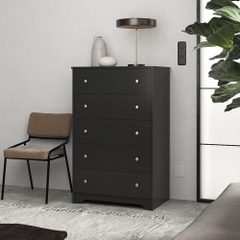 OIM, Tủ đựng đồ tân cổ điển 5 ngăn kéo, CAB_226, 79x50x124cm, Nội thất Nhà trên cao