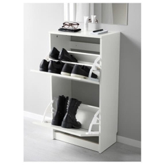 LIDA, Kệ giày đơn giản 2 tầng, SCA_020, 48x28x93cm, Nội thất Nhà trên cao