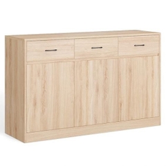 KRIST, Tủ lưu trữ đồ dùng 3 gian, CAB_177, 132x40x82cm, Nội thất Nhà trên cao