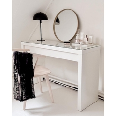 MOLY, Bàn trang điểm, bàn làm việc 1 tủ kéo, DRE_005, 120x39x75cm, Nội thất Nhà trên cao