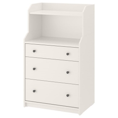 BAHA, Kệ tủ đựng đồ dùng 3 ngăn kéo, CAB_051, 70x46x116cm, Nội thất Nhà trên cao