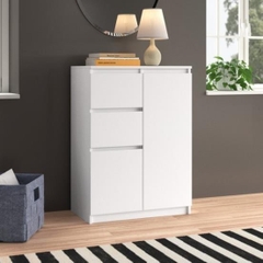 MOLY, Kệ tủ lưu trữ đồ dùng 2 gian, CAB_194, 72x40x97cm, Nội thất Nhà trên cao