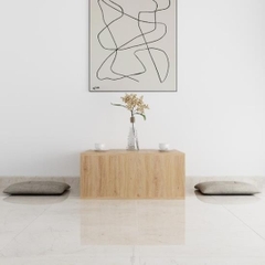 NIRDO, Bàn cafe - Bàn trà kèm 2 ngăn kéo, SID_005, 80x80x35cm, Nội thất Nhà trên cao
