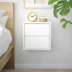 NIOSK, Tủ đầu giường 2 ngăn treo tường, TAB_013, 35x36x35cm, Nội thất Nhà trên cao