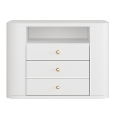 SELLA, Táp đầu giường 3 ngăn kéo, TAB_023, 55x40x40cm, Nội thất Nhà trên cao