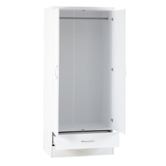 ELDE, Tủ quần áo kèm hộc tủ kéo có gương, WAR_020, 78x52x180cm, Nội thất Nhà trên cao