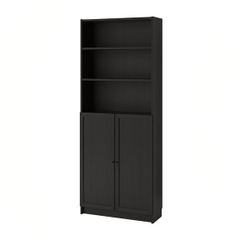 JAK, Kệ sách 6 tầng cửa cổ điển, DSH_048, 80x30x202cm, Nội thất Nhà trên cao