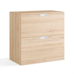 GAL, Tủ lưu trữ đồ dùng 2 ngăn kéo, CAB_133, 80x45x80cm, Nội thất Nhà trên cao