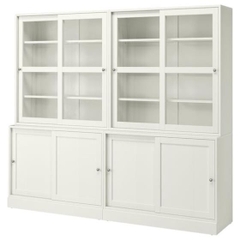 BOHO, COMBO Bộ đôi kệ kệ để đồ cửa kính, CAB_062, 242x49x213cm, Nội thất Nhà trên cao