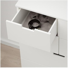 BANODAL, Tủ đựng đồ lưu trữ 5 tầng 7 ngăn, CAB_019, 80x47x121cm, Nội thất Nhà trên cao