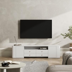 SELLA, Kệ tivi 4 ngăn kéo, TVC_028, 180x40x45cm, Nội thất Nhà trên cao