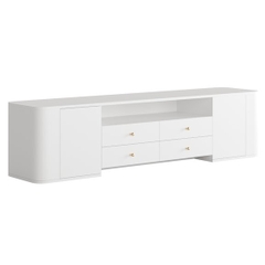 SELLA, Kệ tivi 4 ngăn kéo, TVC_028, 180x40x45cm, Nội thất Nhà trên cao