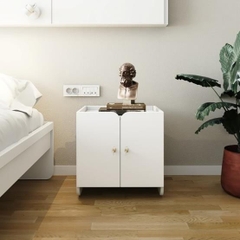 EMA, Tủ đầu giường 2 cánh mở, TAB_040, 50x40x50cm, Nội thất Nhà trên cao