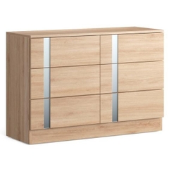 RYA, Tủ lưu trữ đồ dùng 3 tầng 6 ngăn kéo, CAB_267, 110x40x75cm, Nội thất Nhà trên cao