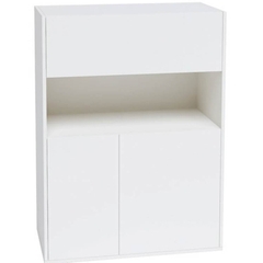 NOA, Tủ trưng bày đồ dùng 2 cánh kèm ngăn kéo, CAB_222, 92x45x124cm, Nội thất Nhà trên cao