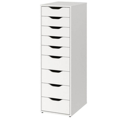 DAISA, Tủ đựng đồ 9 ngăn kéo, CAB_129, 36x48x116cm, Nội thất Nhà trên cao