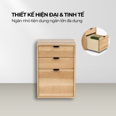 OWEN, Tủ văn phòng - tủ hồ sơ nhỏ gọn tiện dụng 3 ngăn, FCA_001, 46x51x66cm, Nội thất Nhà trên cao