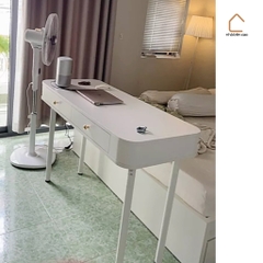 SELLA, Bàn trang điểm, bàn làm việc, bàn học 2 hộc kéo, DRE_010, 120x50x83cm, bàn gỗ Nhà trên cao