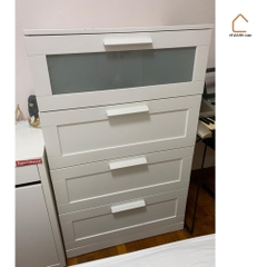 KAYLE, Tủ đựng đồ dùng tân cổ điển 4 ngăn, CAB_175, 78x46x124cm, Nội thất Nhà trên cao