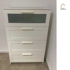 KAYLE, Tủ đựng đồ dùng tân cổ điển 4 ngăn, CAB_175, 78x46x124cm, Nội thất Nhà trên cao
