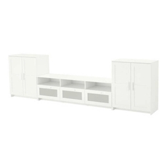 KAYLE, Bộ đôi tủ 3 tầng kết hợp Kệ tivi 3 hộc kéo, TVC_017, 336x41x95cm, Nội thất Nhà trên cao