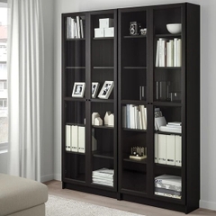 JAK, Combo 2 kệ sách 6 tầng cửa kính,, DSH_057, 160x32x202cm, Nội thất Nhà trên cao