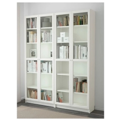 JAK, Combo 2 kệ sách 6 tầng cửa kính,, DSH_057, 160x32x202cm, Nội thất Nhà trên cao