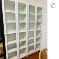 JAK, Combo 2 kệ sách 6 tầng cửa kính,, DSH_057, 160x32x202cm, Nội thất Nhà trên cao