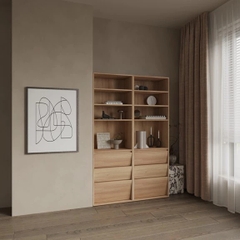 EKIL, Tủ trưng bày, DSH_013, 120x35x185cm, Nội thất Nhà trên cao