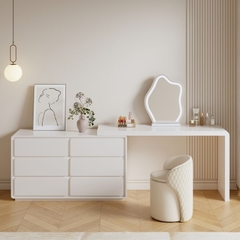 EVE, Bàn làm việc kết hợp bàn trang điểm 6 hộc, DRE_003, 120x40x75, Nội thất Nhà Trên Cao