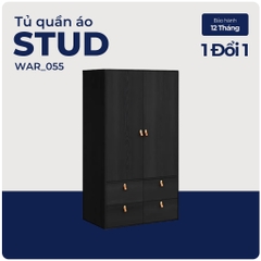 STUD, Tủ quần áo, WAR_055, 100x59x180cm, Nội thất Nhà trên cao