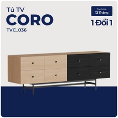 CORO, Kệ tivi, kệ để đồ, TVC_036, 160x40x58cm, Nội thất Nhà trên cao