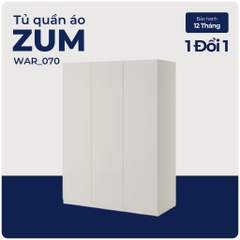 ZUM, Tủ quần áo treo cửa mở đa năng, WAR_070, 150x60x201cm, Nội thất Nhà trên cao