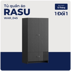 RASU, Tủ quần áo phong cách hiện đại, WAR_045, 90x60x180cm, tủ đựng quần áo Nhà trên cao