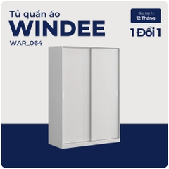 WINDEE, Tủ quần áo 2 cửa lùa, WAR_064, 135x59x200cm, tủ đựng quần áo Nhà trên cao