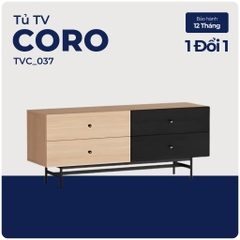 CORO, Kệ tivi, kệ để đồ, TVC_037, 140x40x58cm, Nội thất Nhà trên cao