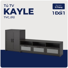 KAYLE, COMBO Kệ tivi 3 hộc kéo kết hợp tủ 3 tầng, TVC_012, 258x41x95cm, Nội thất Nhà trên cao