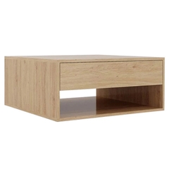 NIRDO, Bàn cafe - Bàn trà kèm 2 ngăn kéo, SID_005, 80x80x35cm, Nội thất Nhà trên cao